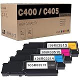 Do it Wiser VersaLink C400/C405 Toner Bundle High Capacity 106R03512 106R03513 106R03514 106R03515 4-Color Set Replacement for Xerox VersaLink C400 C405 C400D C400DN C405DN C405N Printer