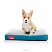 Brindle Soft Shredded Memory Foam Dog Bed with Removable Washable Cover - 22in x 16in - Teal