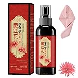 Saffron Hair Blackening Spray, Black Hair Spray, Saffron Hair Spray, Natural Plant Saffrons and Polygonum Multiflorum Essence Spray, Improve Dryness and Frizz, For All Hair Types