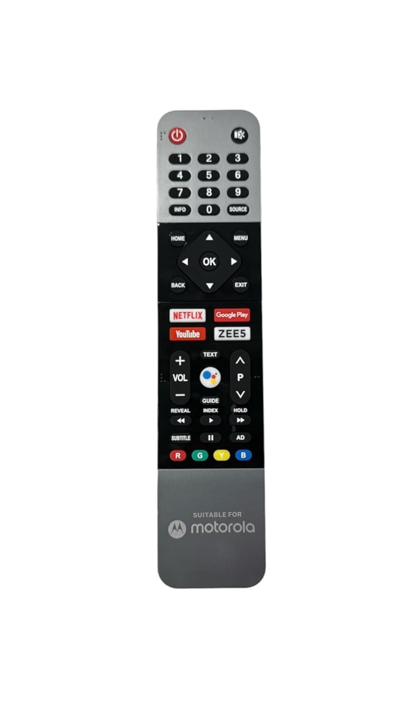 Neuronmart®Voice Remote Compatible with Motorola Smart LED TV Remote Control (Netflix & ZEE5 Function) (Goo-gle ASSITANT Voice Working) Pairing Must! (B0CQZ1S9RT) Amazon Price History, Amazon Price Tracker