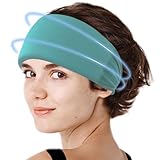 Crimmy Migraine Headache Relief Cap, Cooling Gel Headband Neck Wrap Hat Mask, Soothing Ice Pack Head Face Cold Compress for Tension Stress & Hangover