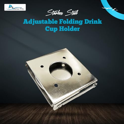 Portavasos plegable ajustable en acero inoxidable grado 304 miniatura 2