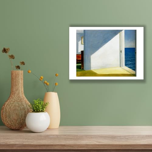 Edward Hopper Rooms by the Sea impression d'art mate format medium par Spiffing Prints