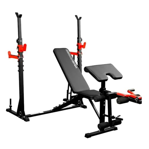 YOLEO Banco de peso ajustável de 399 kg para supino, banco dobrável com barra de supino e cabeça estendida, banco inclinado para academia em casa