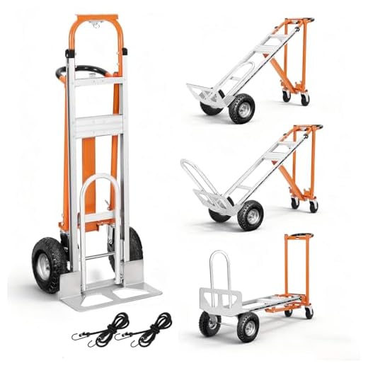 Aluminum 4-in-1 Convertible Hand Truck Dolly