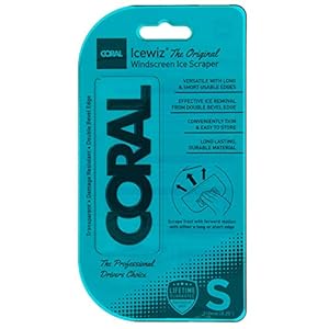 Coral 69520 Icewiz Ice Scraper Snow Remover and Rapid De-Icer for Car Windscreens The Original 8.2 inch,Blue