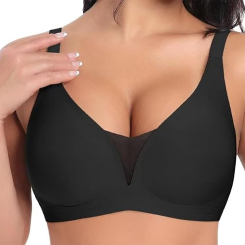 Wireless Push Up Bras for Women Full Coverage Seamless Bra No Underwire Supportive Everyday Comfortable T Shirt Bralette