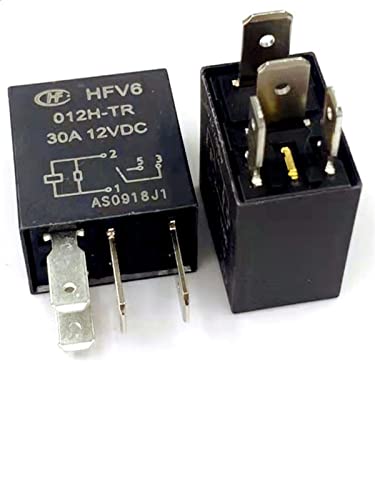 Relé 12V HFV6 012H-TR de 4 pines para solucionar fallos de encendido y sobrecargas 30A