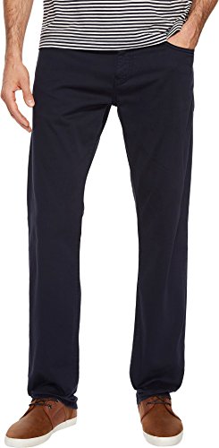 Mavi Zach Men's Straight Leg Pants, Regular Rise Twill Pants for Men, Dark Navy Twill, Dark Blue Work Pants, 36 x 34