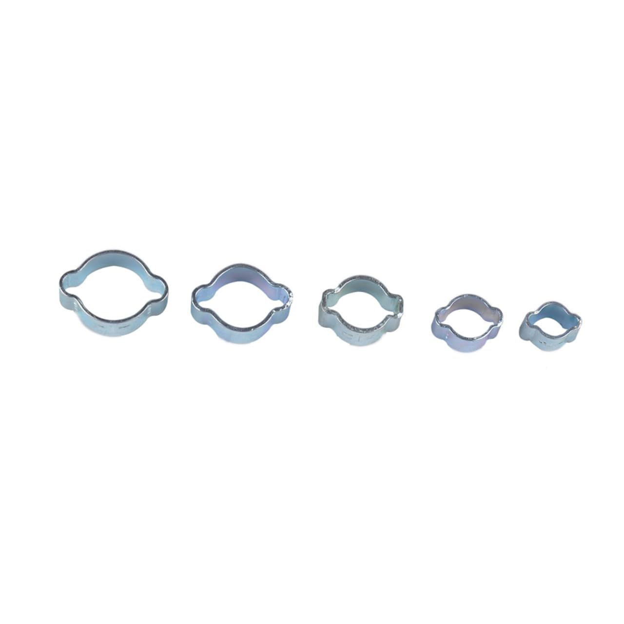 160pezzi Fascette Stringitubo in Acciaio Al Carbonio Specifiche Doppie Orecchie Fascette Stringitubo Idrauliche Per Tubi Aria Carburante Silicone Automobili