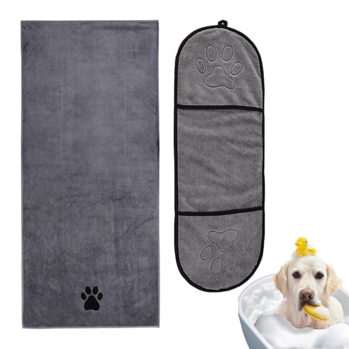 GFTCGK 2 StüCk Hundehandtuch, GroßEr Hunde Handtuch, Extra Saugfähig, Schnelltrocknend, Weich, Für Hunde & Katzen