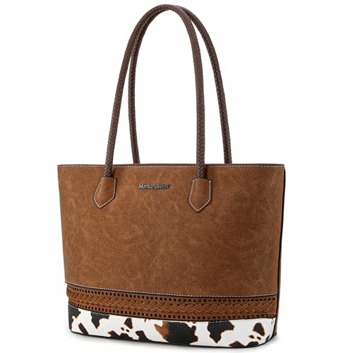 Image of Montana West Woven Tote Bags for Women Purses and Handbags with Back Zipper Pocket