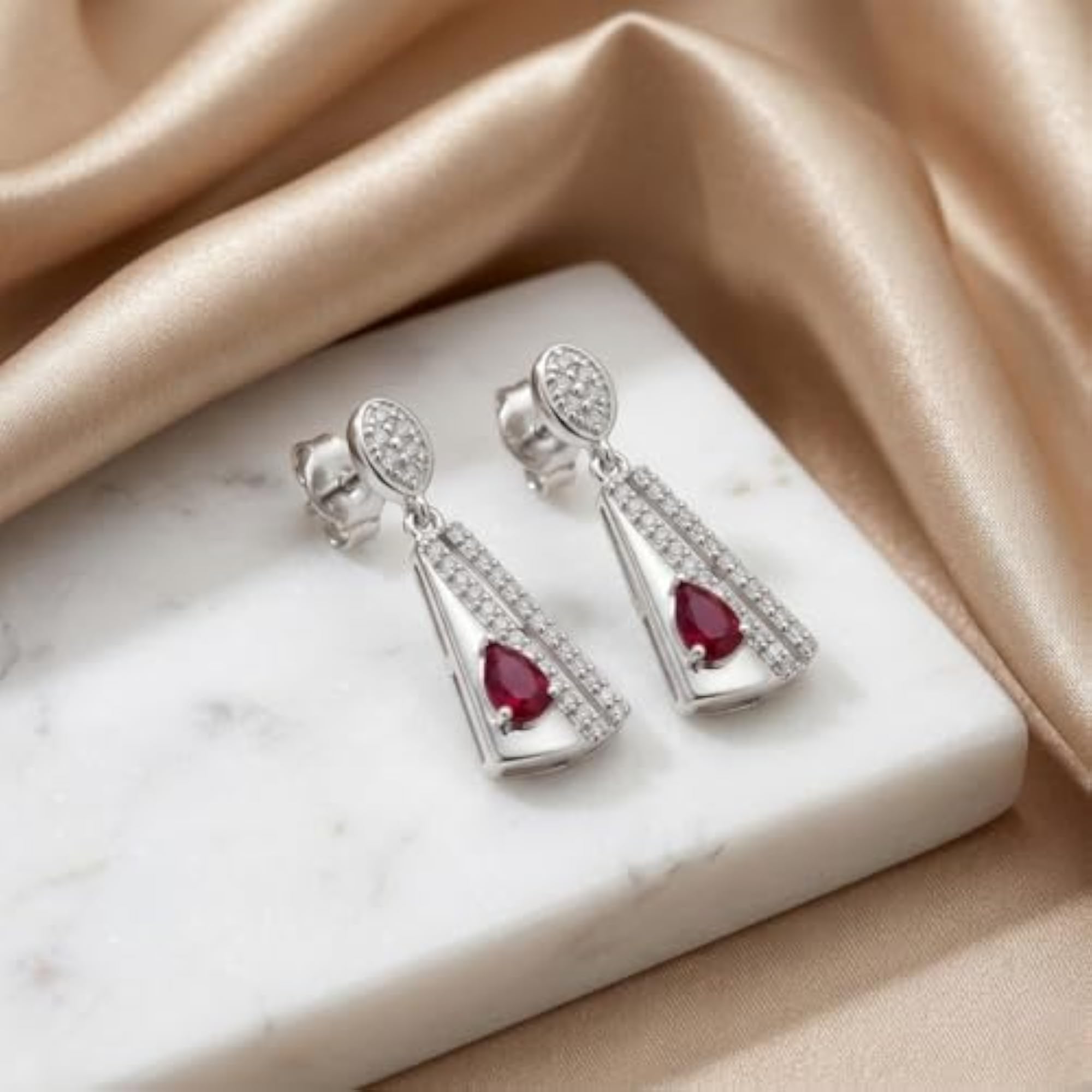 Women's 925 Sterling Silver Dangle Earrings, Stylish Drop