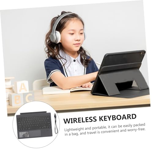 Teclado inalámbrico SHINEOFI portátil con cubierta protectora de escritura fluida 7