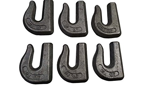 Set of 6 Weld on Grab Chain Hooks 3/8" G70 Best to Weld