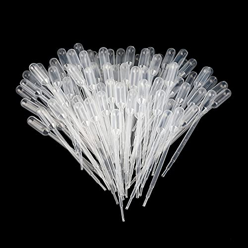 G2PLUS 100PCS Pipette Pipetta di Trasferimento in Plastica 1ML Pipetta Contagocce per Trasferire Profumo,Olio Essenziale,Vernice Acrilica e Laboratorio