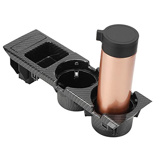 Porte-gobelet E46 console centrale double insert modèle carbone