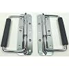ZXPC (2) Two Chrome Surface Spring Mounted Handles for ATA Cases.