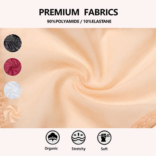 Varsbaby Women Mesh G-String Thongs Panties Bikini Lightweight No Show Underwear Pack #TOP5