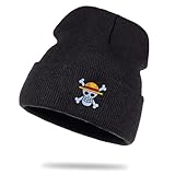Ruffy Strickmütze Luffy Monkey D. One Wollmütze Wintermütze Rollmütze Zoro Beanie...