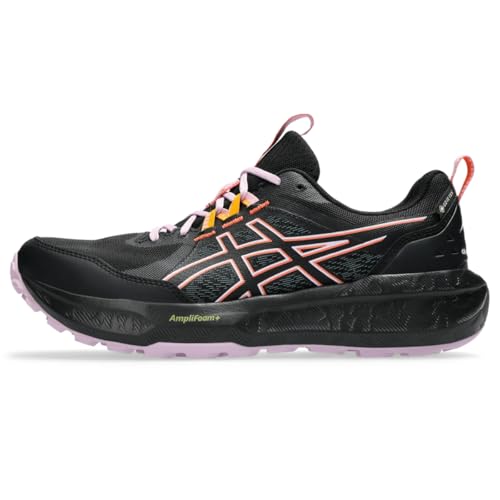 ASICS Women's Gel-Sonoma 8 GTX Running Shoes, 7, Black/Light UBE