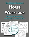 The Riding Student's Horse Workbook: Equestrian Diagrams & Worksheets for Beginner, Intermediate, and Advanced Horseback Riding Students (Equestrian Workbooks)