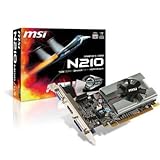 MSI Video Card GeForce 210 1GB 64-bit (N210-MD1G/D3) DDR3 PCI Express 2.0 x16 HDCP Ready Low Profile Ready
