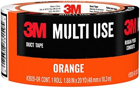 3M 3920-OR Duct Tape, 20 Yards, Orange