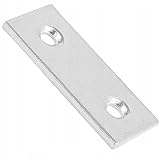 Alma Manufacturer Holzverbinder - Schmaler Flachverbinder für Möbel und DIY-Projekte - 40 × 17 × 2,0 mm 10 Stück - Verzinkter Stahl für Leichte Holzverbindungen - Silber