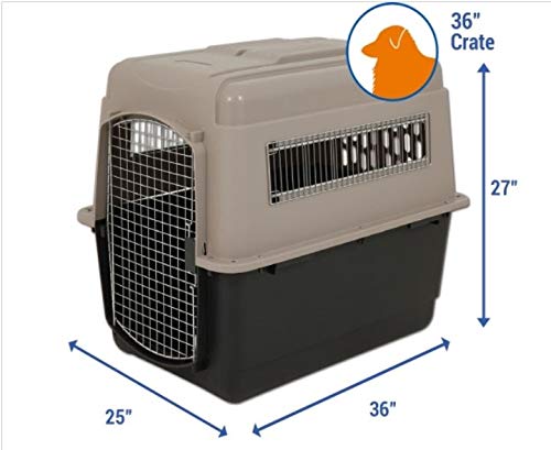 Petmate Ultra Vari Dog Kennel For Medium To Large Dogs (Durable, Heavy Duty Dog Travel Crate, Made With Recycled Materials, 36 In. Long) 50 To 70 Lbs #TOP5