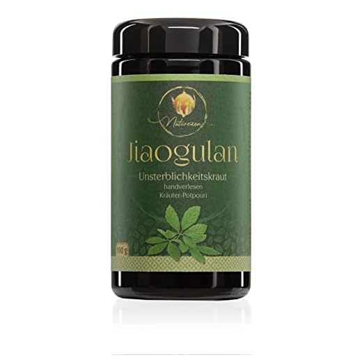 Naturezon Jiaogulan Unsterblichkeitskraut 100g getrocknet - Frische Ernte - Top Qualität - handgelesen - Gynostemma Pentaphyllum - Abgefüllt und kontrolliert in Deutschland