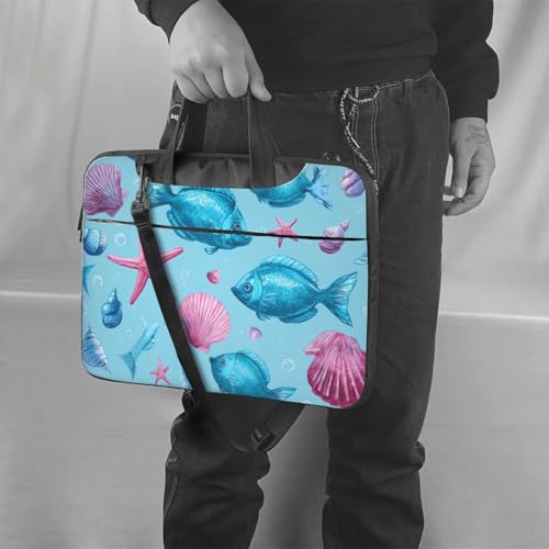 Bolso para portátil 14 pulgadas impermeable con asa y correa miniatura 2