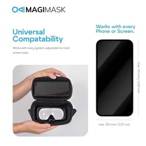 MagiMask VR Headset for Phone | Unibody Lens | HD FPV Monitor Compatible with All Smartphones | Alternative to AR Glasses & VR Goggles - Image 6