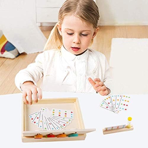 KOYEE Montessori Preschool Learning Toys Slide Puzzle Board Color Shape Sorting Matching Brain Teasers Logic Game Wooden Education Toys Gift for Toddlers Kids Child Boys Girls Age 3 4 5 6 7 Years Old 7 41Jfb1AvqAL. AC