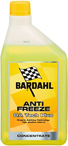 Bardahl - Antifreeze OA Tech Plus Concentrate - Liquido Refrigerante Anticongelante, Liquido Radiatore per Auto, Moto e Veicoli Commerciali con Fluidi Oat, -37°C +108°C, 1 Litro