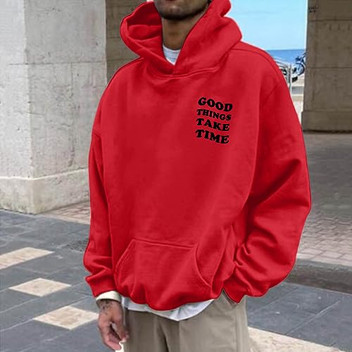 Sweatshirt à capuche pour homme pull basique coupe classique décontractée - 2