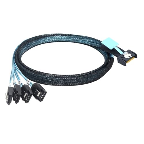 Cable Extensor Slimline PCI-E 0.8M SATA 4 puertos miniatura 4