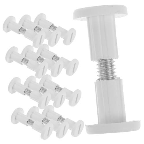 NULYLU Kit de Fijación para Muebles 50 Piezas Sujetadores de Conexión de Tablero Tornillos de Fijación Color Claro Herrajes para Unir Paneles Madera Montaje Seguro Bricolaje Hogar