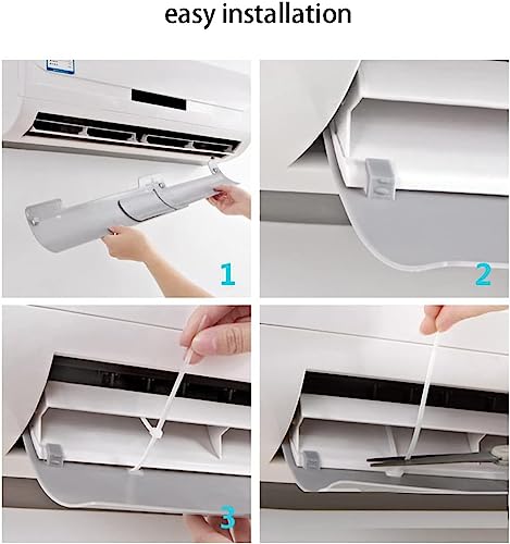 Guide d'air mural rétractable pour climatiseur à clipser sans perçage - 5