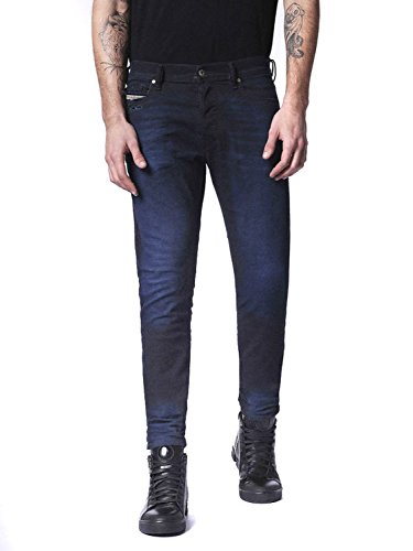 Diesel Tepphar 084TH Jean slim Carrot pour homme, bleu foncé, 27W x 30L