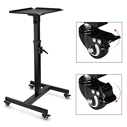 Soporte móvil ajustable para proyector 66 lbs negro miniatura 3