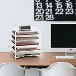 SANRUI Acrylic Paper Organizer Letter Tray, 5 Tier Enlarged File Holder - Image 2