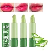 3Pcs Magic Colour Changing Aloe Vera Moisturising Lip Balm Lasting Waterproof Moisturising Crysta...