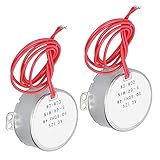 Hyuduo Motor Sincrónico, bajo Consumo de Energía, Torsión Grande, Latón de Aluminio, Motor AC12V, 2 Piezas para el Mecanismo de Ventilador Eléctrico, de Plataforma de Horno de Microondas