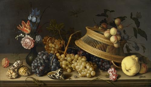 Impression sur Toile Nature Morte Balthasar Van Der Ast 60x90cm