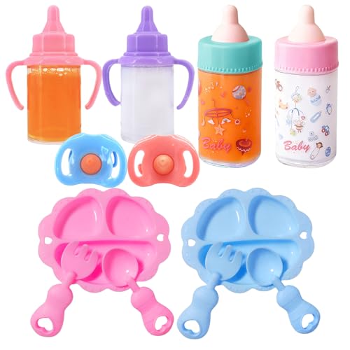 Juego De Biberones Para Muñecas, Diseño Que Ahorra Espacio, Material ABS, Kit De Alimentación Para Muñecas, Accesorios Para Biberones De Juguete, Cuidado Imaginativo, Para El Hogar, Guardería, Escuela