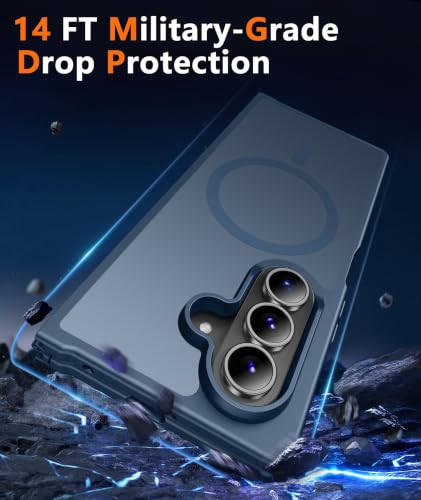 Image of FNTCASE for Samsung Galaxy Z-Fold-8-Ultra Case Samsung Z Fold 7 Matte Case | Compatible with Magsafe, Screen Protector, Anti Yellowing, Military Grade Drop Protection, Shockproof, Translucent Cases