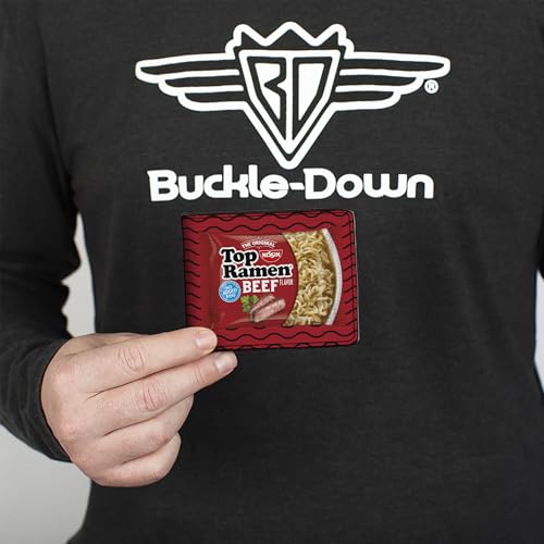 Buckle-Down Men's Standard Bifold Wallet Top Ramen, 4.0" x 3.5"3