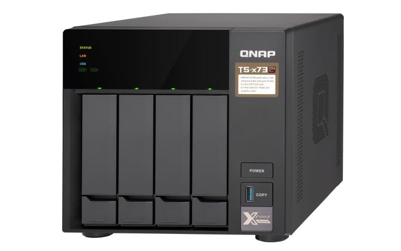 NAS-473eG　ts-473 Amazon.co.jp: QNAP TS-473 Ethernet LAN Tower Black NAS : パソコン