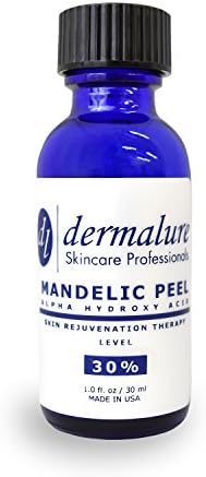 Mandelic Acid 30% AHA Alpha Hydroxy Peel Medical Strength Used For Rosacea, Cystic Acne, Blackheads, Pores, Whiteheads, Hyperpigmentation, Melasma, Age Spots, Sun Spots (1.0 fl. oz / 30 ml)